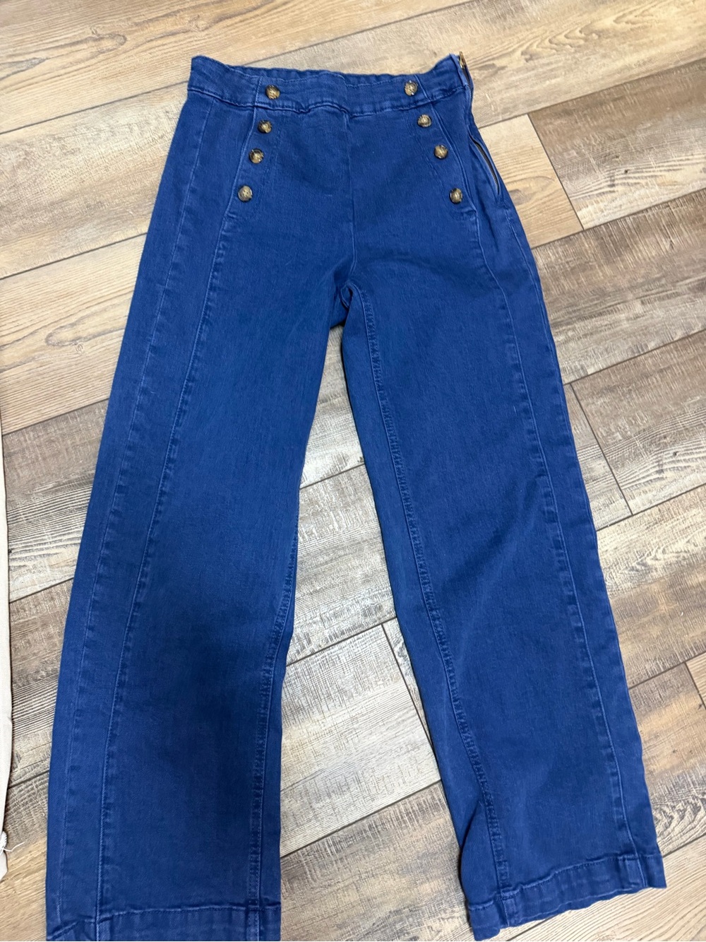 Old Navy Navy Blue Wide-Leg Sailor Jeans